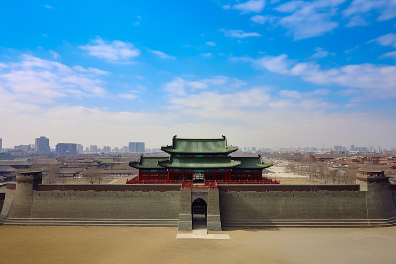 古老的建筑物古城城墙城门楼宇城市景,高清,摄影图,摄影图片,图片大全,摄影图免费下载